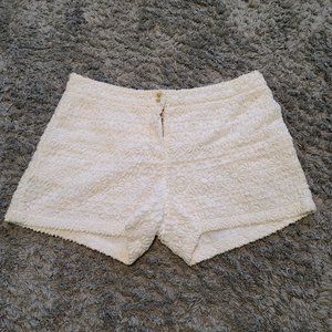 Zara white lace cotton shorts size M/28